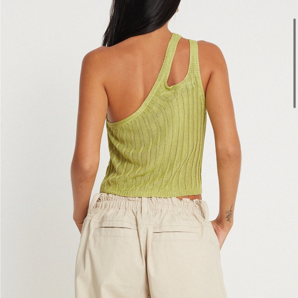 TAPA CUTOUT TOP IN LIME - Picture 2 of 4